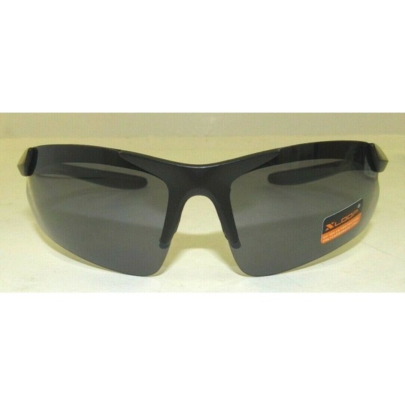 Mens XLOOP Black Rimless Protection Smoke Lens Windblade Sunglasses UV400 CE NEW - Picture 1 of 3